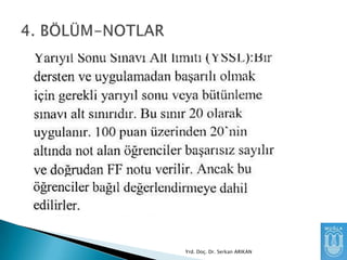Yrd. Doç. Dr. Serkan ARIKAN

 