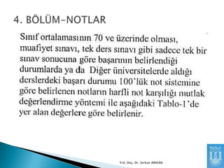 Yrd. Doç. Dr. Serkan ARIKAN

 