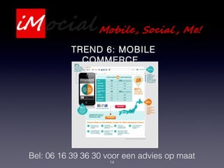 14
Bel: 06 16 39 36 30 voor een advies op maat
TREND 6: MOBILE
COMMERCE
 