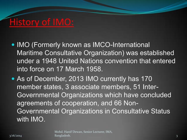 Imo Convention Article 1 , List of IMO Conventions – PNSWG
