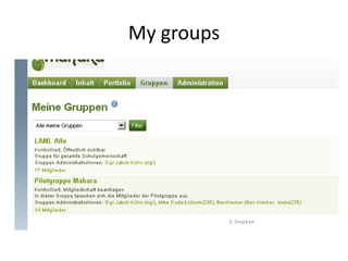 My groups
 