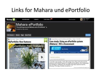Links for Mahara und ePortfolio
 