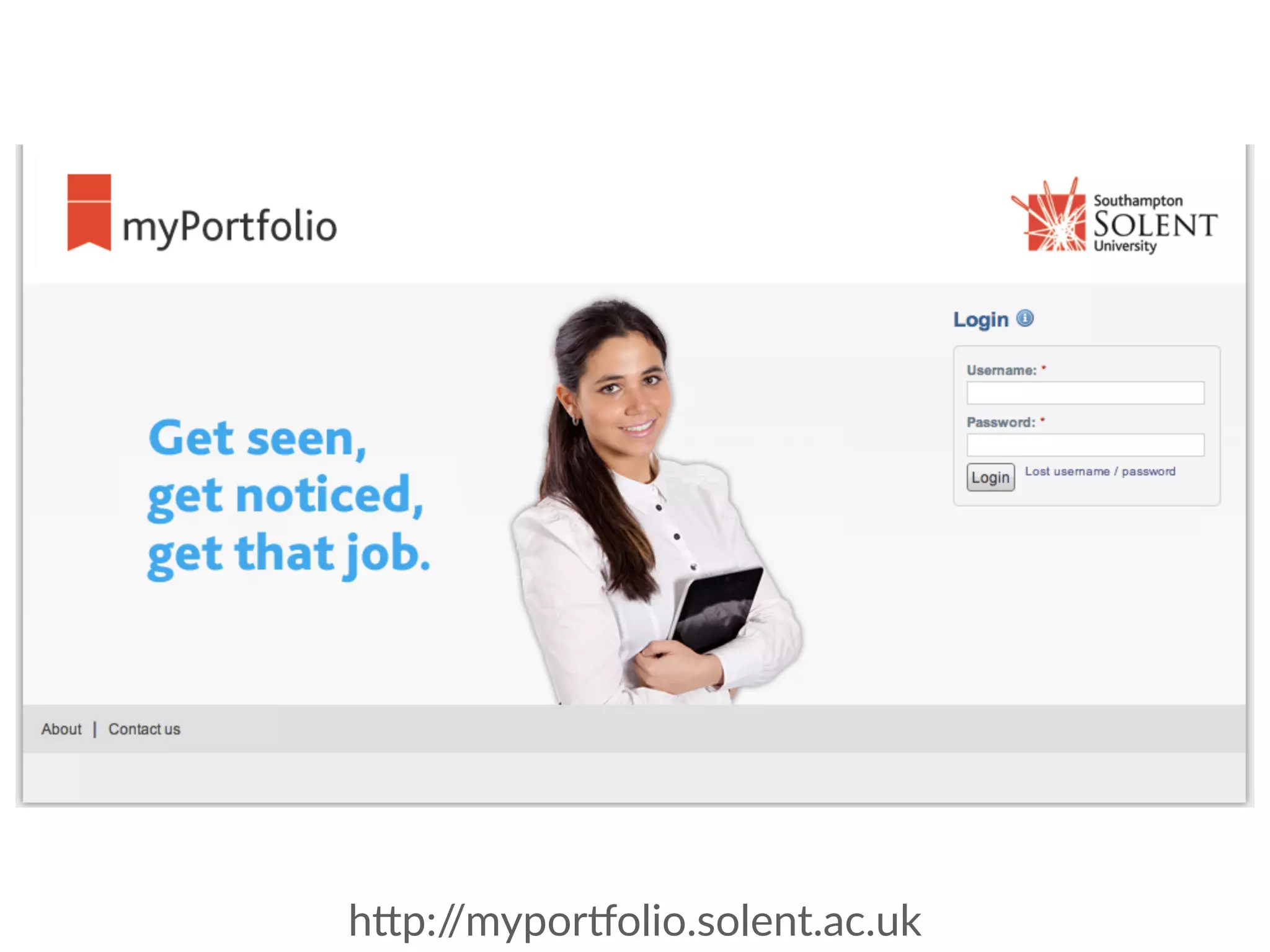 h"p://myporTolio.solent.ac.uk