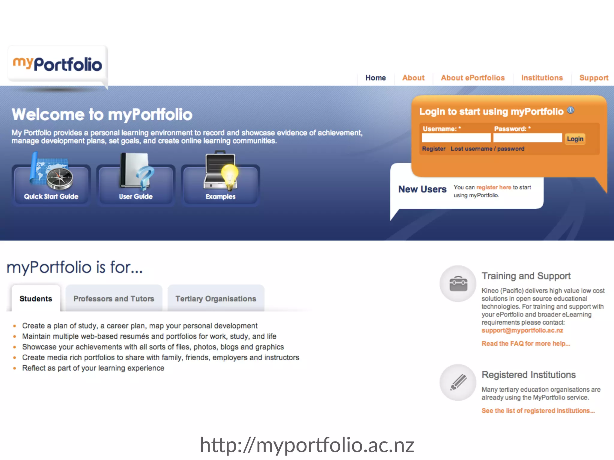 h"p://myporTolio.ac.nz