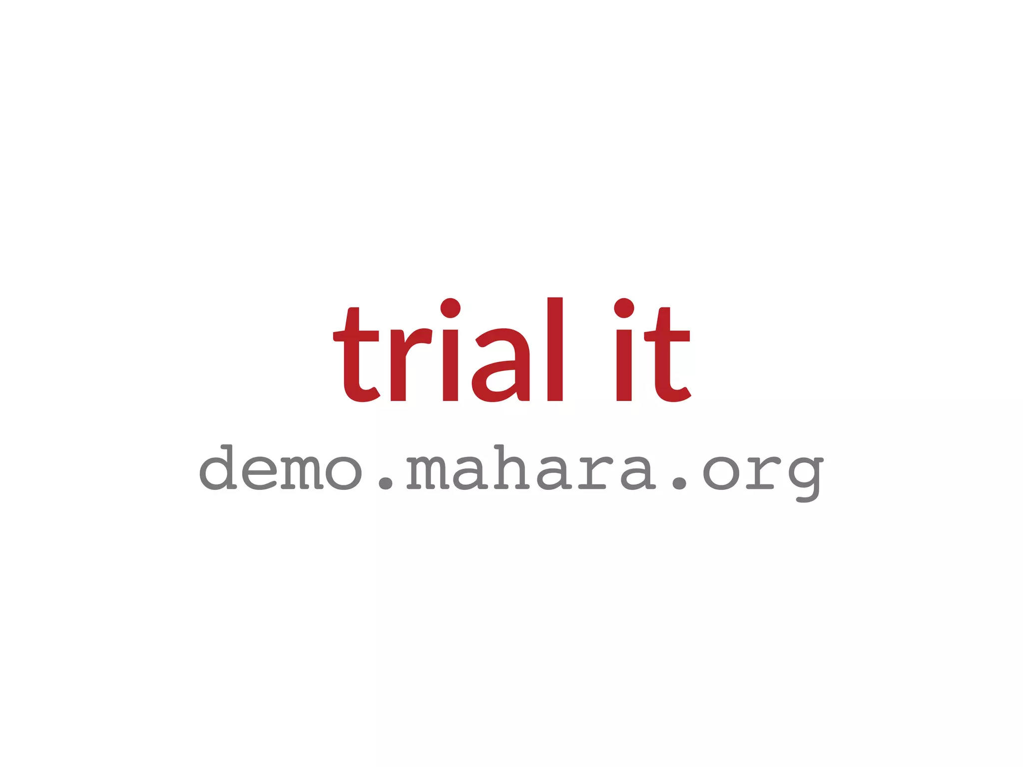 trial it
demo.mahara.org