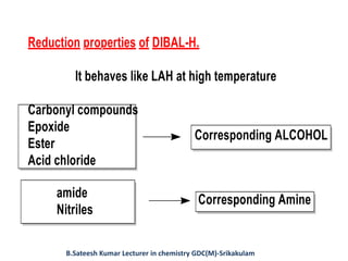 B.Sateesh Kumar Lecturer in chemistry GDC(M)-Srikakulam
 