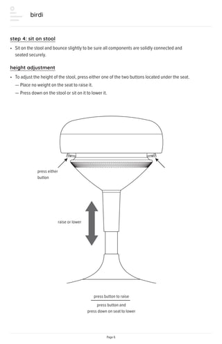 Birdi perching stool shop