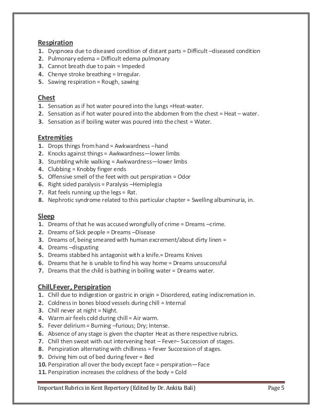 Important Rubrics Kent Repertory