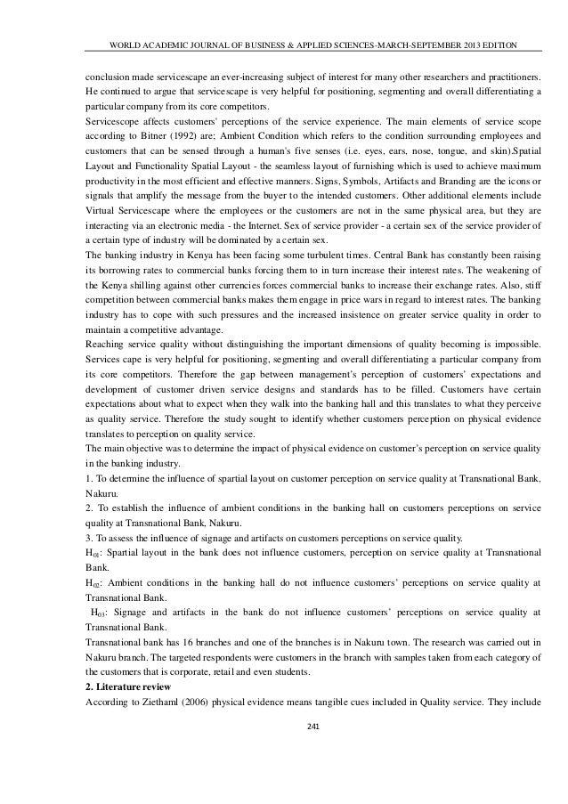 Servicescape thesis