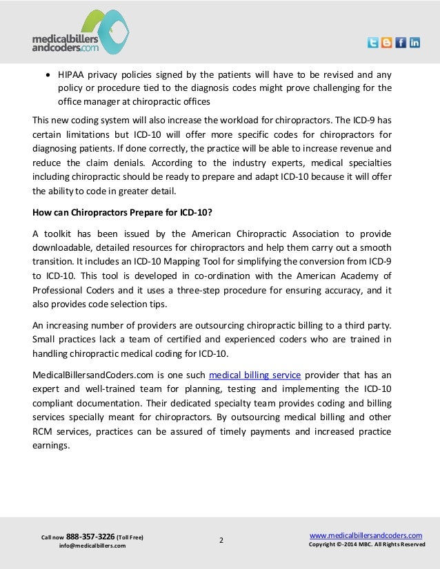 Impact of icd 10 on chiropractic practices