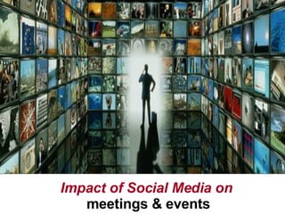 Impact of Social Media on   meetings & events Need multi-channel image 