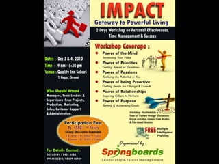 Impact - Personal Effectiveness