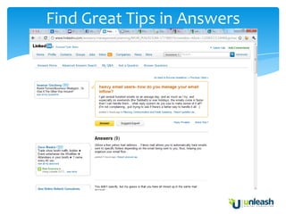 Find Great Tips in Answers
 