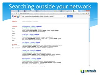 Searching outside your network
 