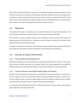 Causality for Policy Assessment and Impact Analysis | PDF