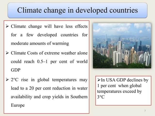 Impact and effect of climate change on agriculture | PPTX