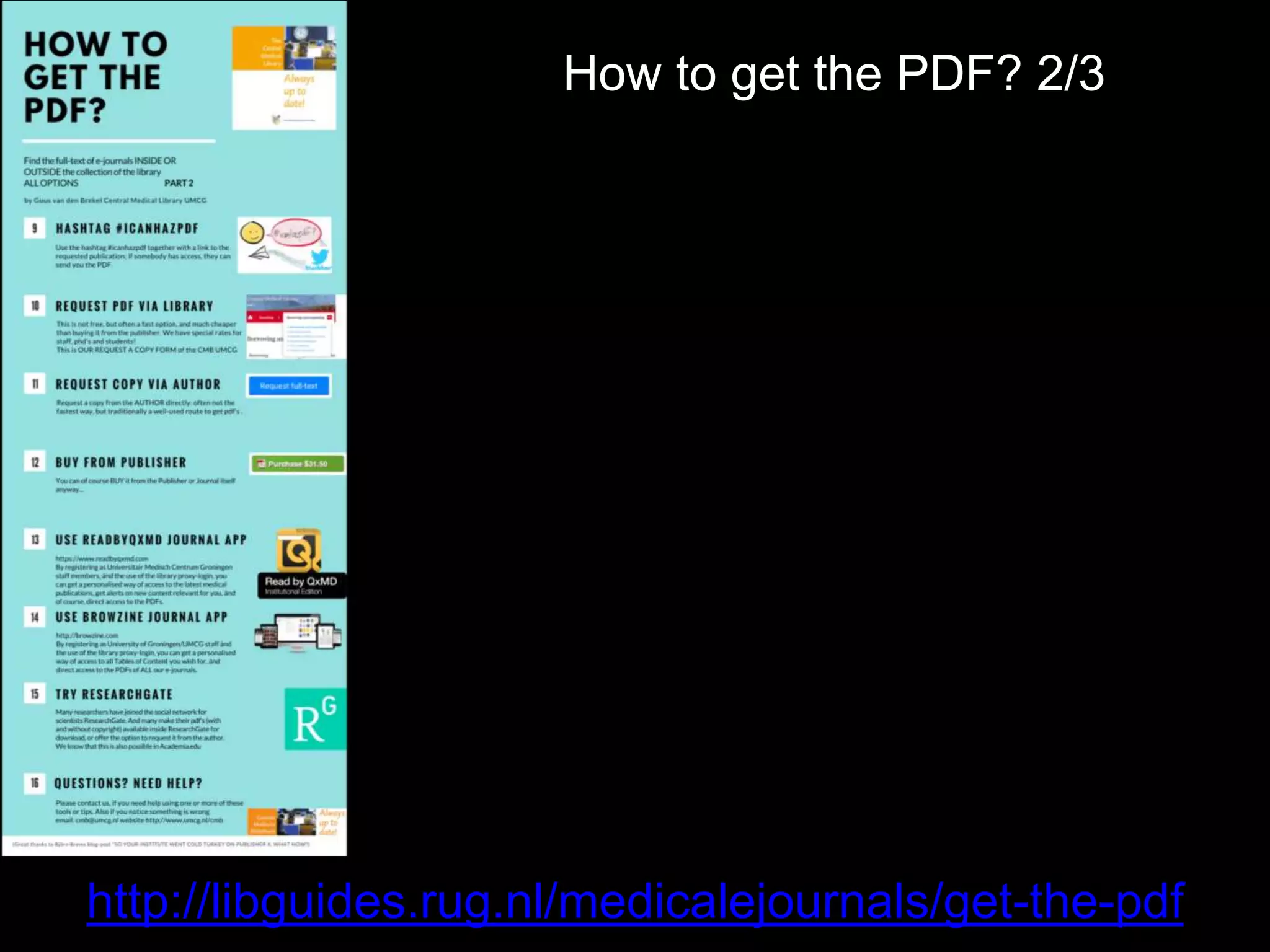 How to get the PDF? 2/3
http://libguides.rug.nl/medicalejournals/get-the-pdf
 