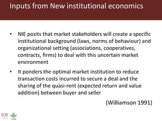 A conceptual framework to evaluate the impact of innovation platforms on agrifood value chains development