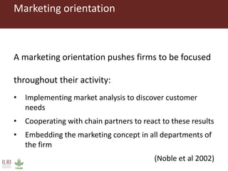 A conceptual framework to evaluate the impact of innovation platforms on agrifood value chains development