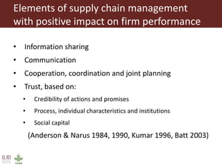 A conceptual framework to evaluate the impact of innovation platforms on agrifood value chains development