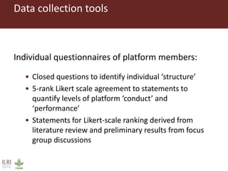 A conceptual framework to evaluate the impact of innovation platforms on agrifood value chains development