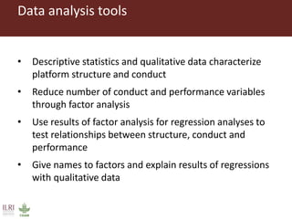A conceptual framework to evaluate the impact of innovation platforms on agrifood value chains development