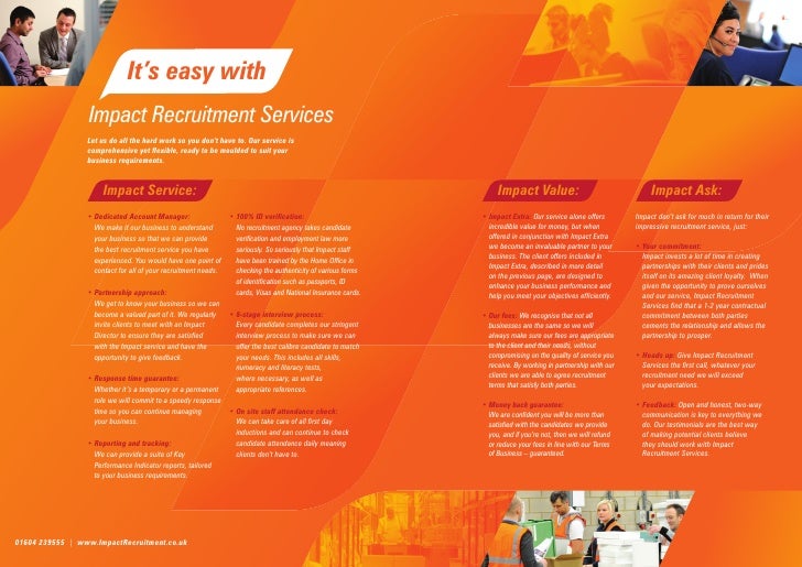 Impact Recruitment Services Brochure