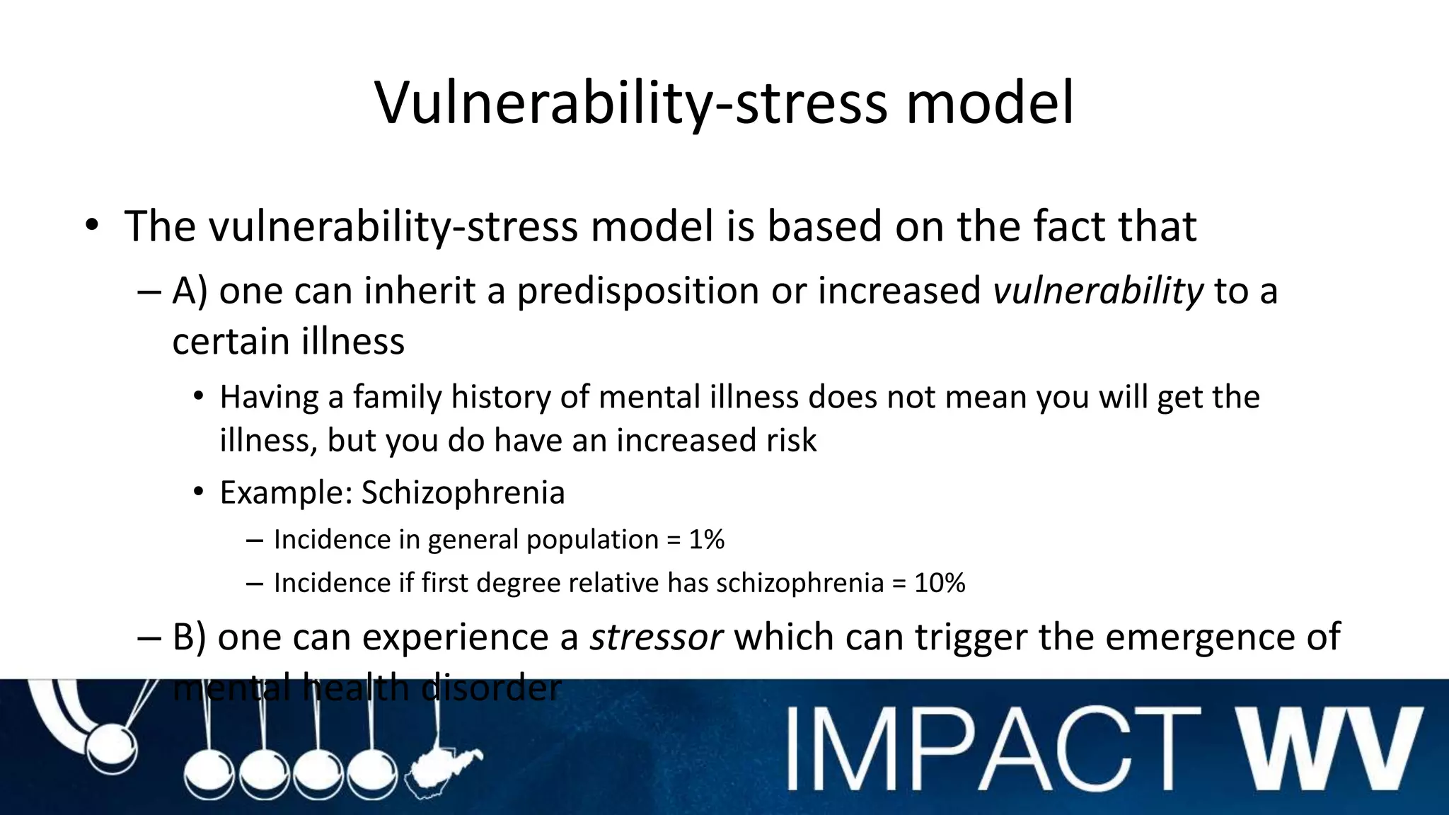 Stress Vulnerability Model.pdf Mental Health 101 | PPTX