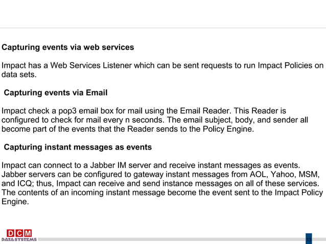 Netcool Impact docs | PPT | Email | Internet