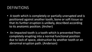 Impacted mandibular third molars | PPTX