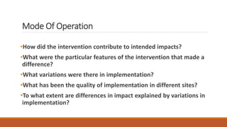 Operate Impact Impact evaluation an overview | PPTX
