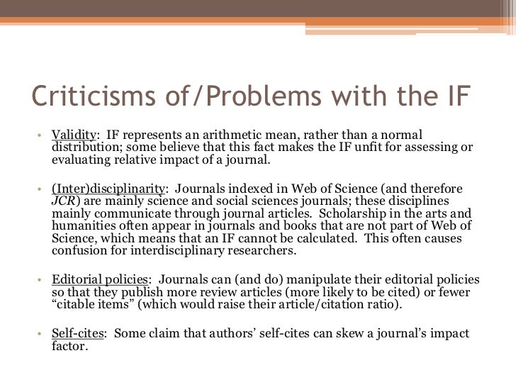 what does impact mean in research