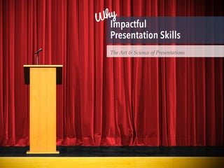 Impactful
Presentation Skills
The Art & Science of Presentations
Why
 