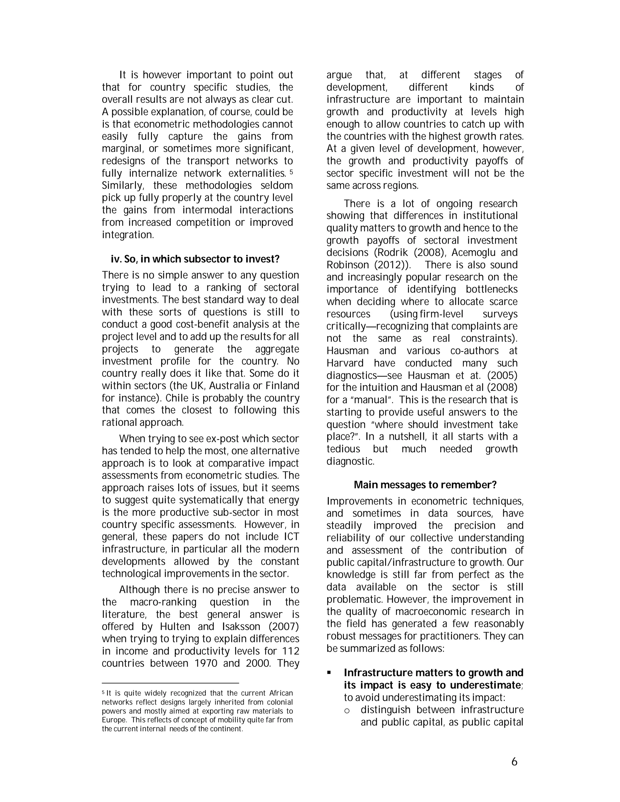 Impact infrastructure on economic growth | PDF