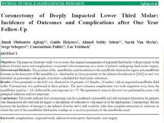 IMPACTION IN ORAL SURGERY