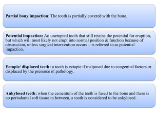 Management of Impacted third molars | PPTX