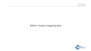 28
Déﬁnir l’impact mapping total
 