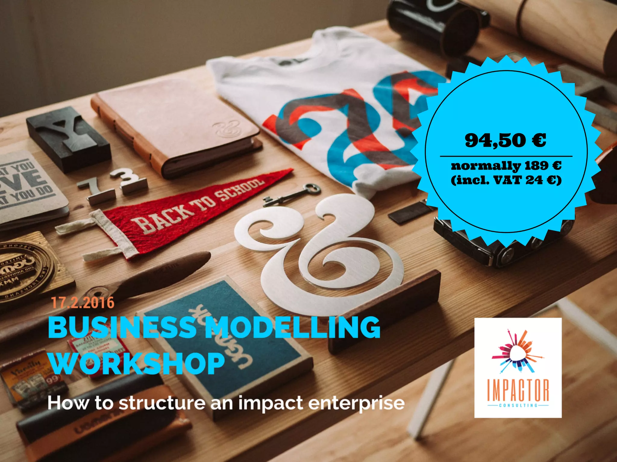 normally 189 €
(incl. VAT 24 €)
94,50 €
 