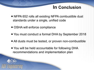 Impact of the New NFPA 652 Combustible Dust Standard | PPTX