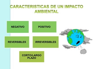 NEGATIVO POSITIVO
REVERSIBLES IRREVERSIBLES
CORTO/LARGO
PLAZO
 