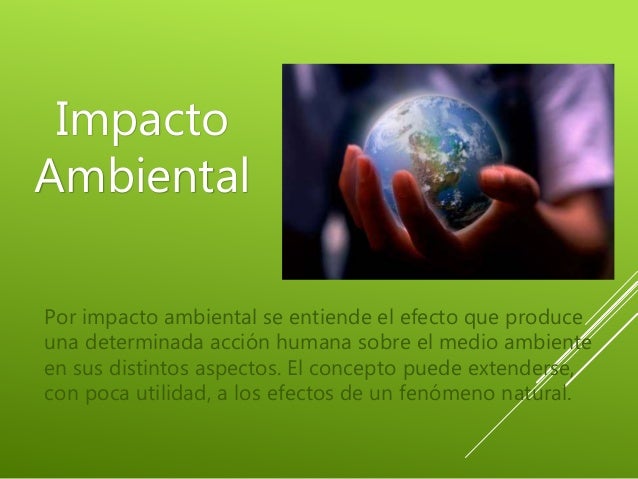 Impacto Ambiental De La Actividad Humana