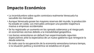 Impacto de la intervención de EEUU en Venezuela y su impacto en América ...