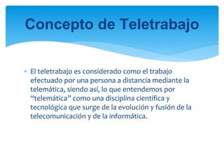 Impacto de la nueva ley sobre teletrabajo en | PPTX