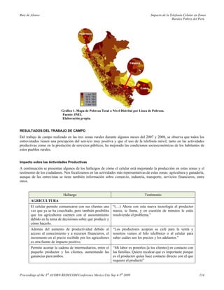 Impacto de la telefonía celular en zonas rurales pobres del perú   liliana ruiz de alonso (2009)