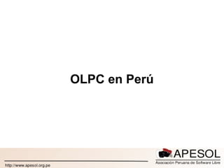 OLPC en Perú 
