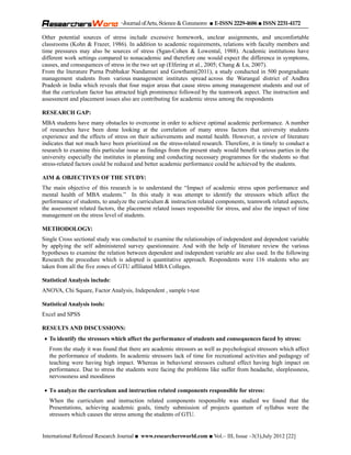 Impact of academic stress on students | PDF