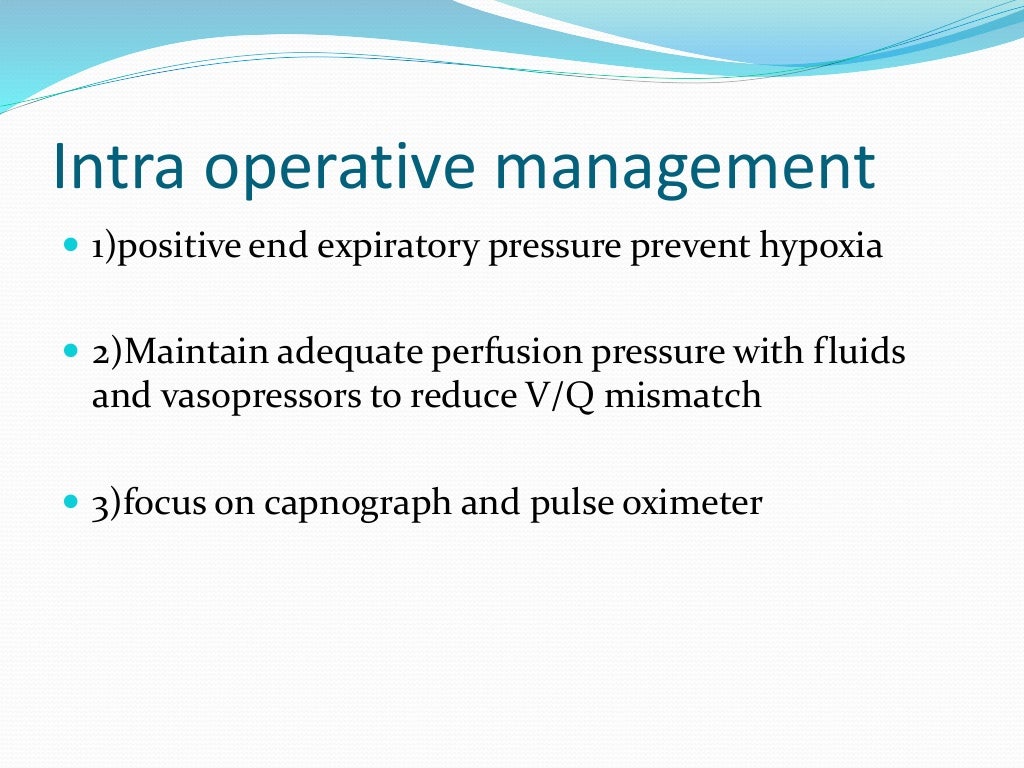 Impact of anesthesia on respiratory system