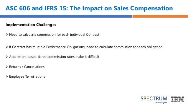 impact of asc 606 and ifrs 15 on sales commission accounting calculate commission
