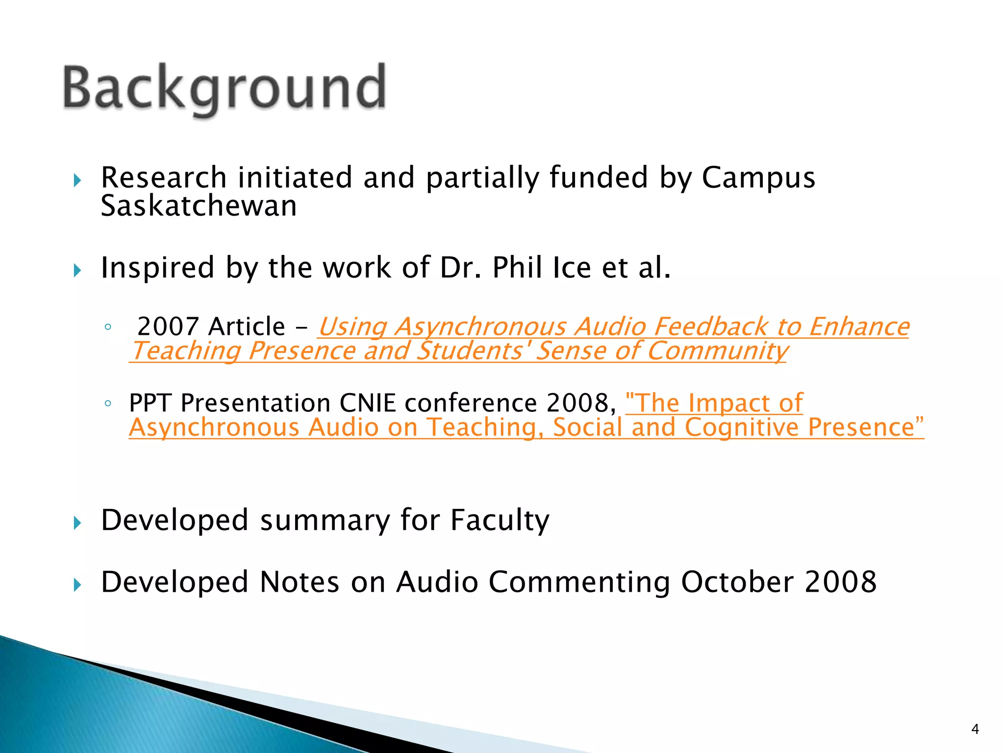 Impact Of Asynchronous Audio April24 09 Final