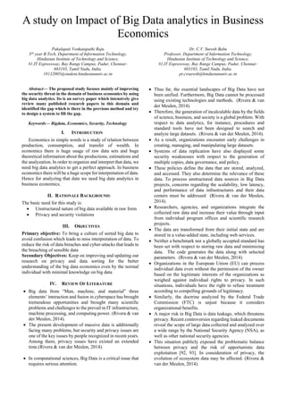 Impact of big data analytics in business economics | PDF